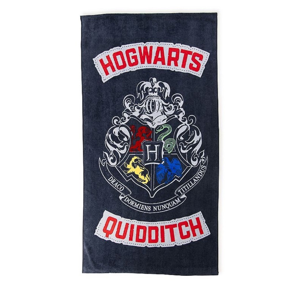 Harry Potter Hogwarts Quidditch Beach Towel NWT